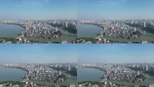 航拍惠州大景惠州城市建设高清在线视频素材下载