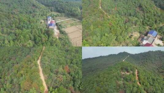 衡东风景枫仙岭景区航拍高清在线视频素材下载