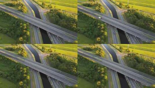 高架桥 高速公路立交桥高清在线视频素材下载