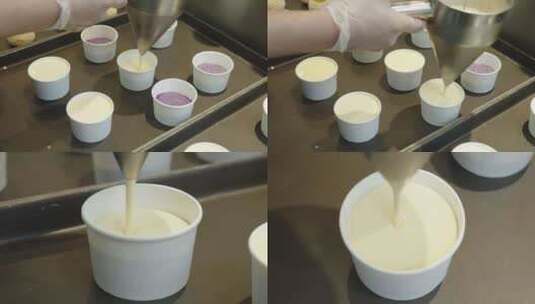 烤奶甜点面点制作高清在线视频素材下载