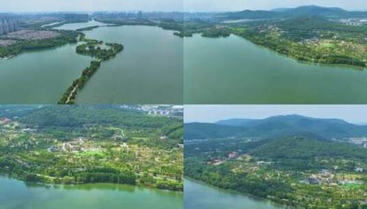 江苏苏州石湖滨湖旅游景区湖泊大自然唯美风高清在线视频素材下载