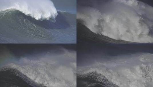 大海海浪翻涌巨浪乘风破浪企业精神励志高清在线视频素材下载