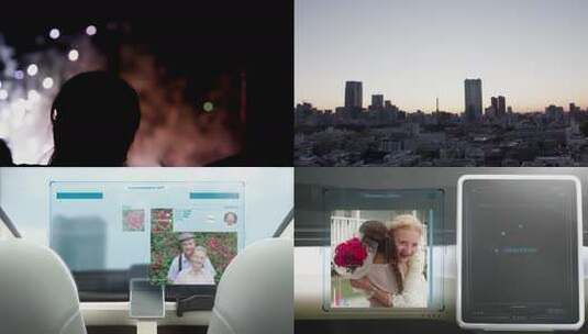 车内智能屏幕显示推荐礼物画面高清在线视频素材下载