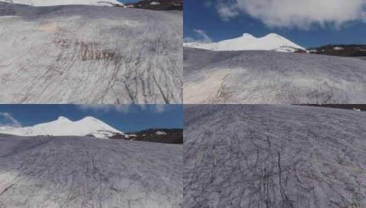 冰，山，雪，山腰高清在线视频素材下载