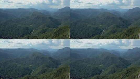 远处天空山脉上的景色高清在线视频素材下载