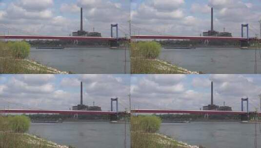 城市跨河大桥 高清在线视频素材下载