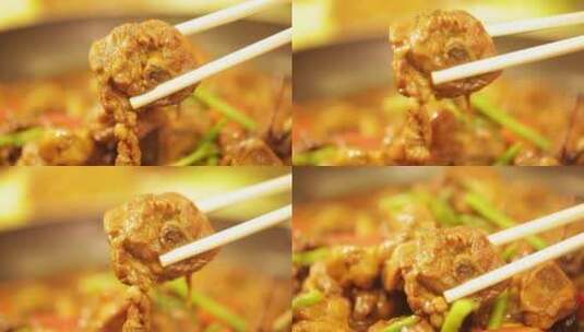 美食黄焖鸡米饭 (7)高清在线视频素材下载