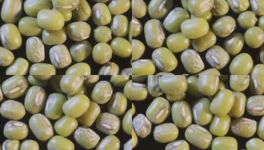 微距绿豆去暑中暑杂粮高清在线视频素材下载
