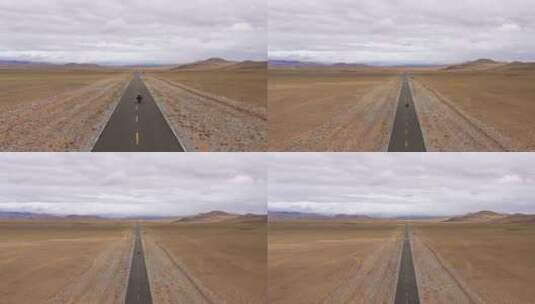 西藏 阿里南线 边境线G219 机车 旅行高清在线视频素材下载