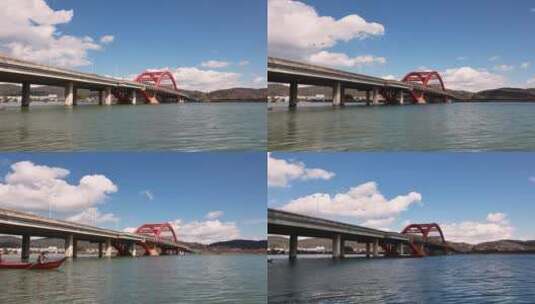 昆明海口特大桥高清在线视频素材下载
