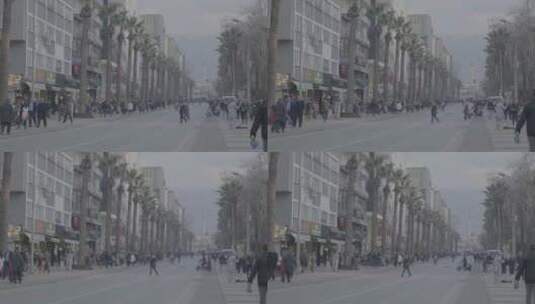 土耳其街上行人高清在线视频素材下载