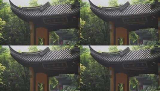 杭州飞来峰永福寺禅院风景高清在线视频素材下载