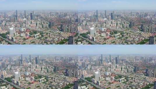 天津市和平区鸟瞰 城市天际线 城市CBD高清在线视频素材下载