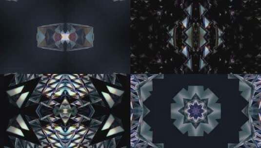 玻璃钻石三棱镜动态节奏vj素材高清在线视频素材下载
