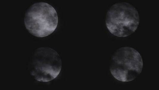 月亮 满月 超级月亮 云飘过月亮高清在线视频素材下载