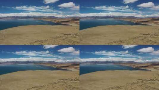西藏阿里玛旁雍错旅行自然风光高清在线视频素材下载