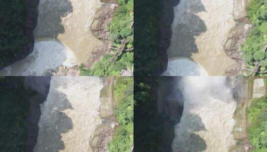 湖南郴州欧阳海大坝航拍高清在线视频素材下载