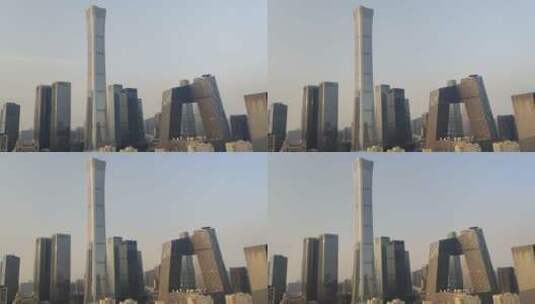 北京国贸CBD商务中心区中国尊大裤衩延时高清在线视频素材下载