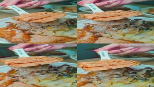潮汕肉卷短视频素材高清在线视频素材下载