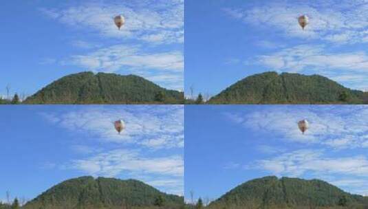 腾冲火山公园热气球高清在线视频素材下载