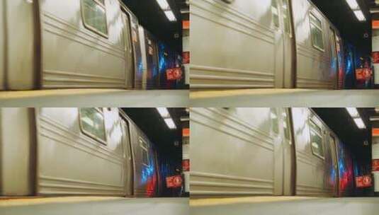 纽约火车站台高清在线视频素材下载