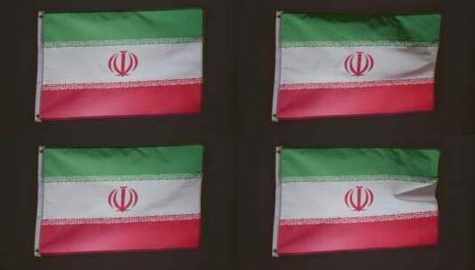飘扬的伊朗国旗高清在线视频素材下载