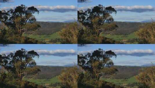 澳大利亚贝尔维尤山景观高清在线视频素材下载