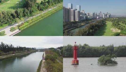 深圳生态环境河道镜头高清在线视频素材下载
