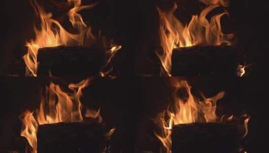 燃烧的壁炉火焰温暖的时刻高清在线视频素材下载