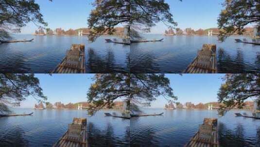 波光粼粼的武汉东湖湖面高清在线视频素材下载