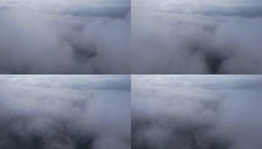4K无人机云海中穿梭航拍视频高清在线视频素材下载