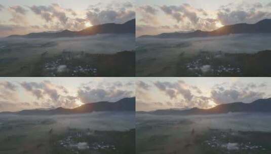 白云 穿梭 风景 景色 自然风光 山野高清在线视频素材下载