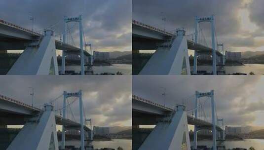 厦门海沧大桥延时风光高清在线视频素材下载