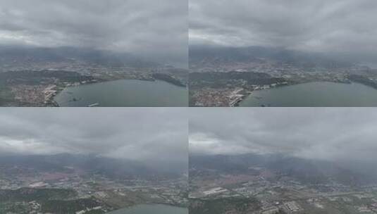 青岛崂山风景区航拍高清在线视频素材下载