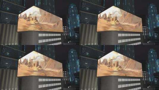 沙漠敦煌裸眼3d（可定制）高清在线视频素材下载