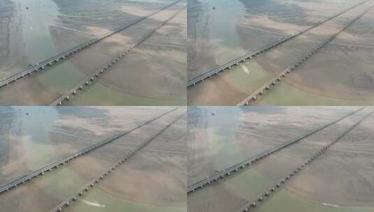 跨海大桥车流延时公路沈海高速路滨海特大桥高清在线视频素材下载