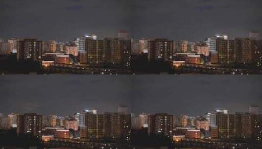 北京城市夜晚闪电暴雨前期高清在线视频素材下载
