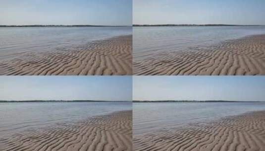 加拿大天然沙滩风景，海浪高清在线视频素材下载
