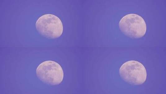 天空中的月亮高清在线视频素材下载