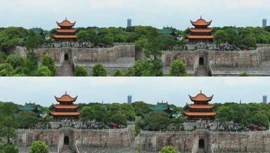 中国四大名楼洞庭湖岳阳楼旅游景区高清在线视频素材下载