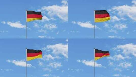 德国国旗mp4高清在线视频素材下载