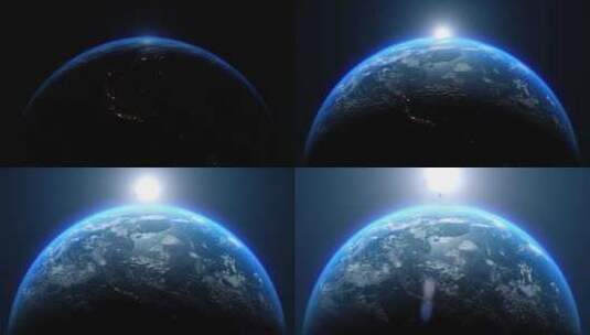 地球日出高清在线视频素材下载