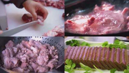 羊肉馆美食涮菜凉菜羊肉高清在线视频素材下载