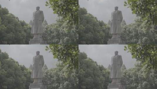 伟人雕像 毛主席雕像高清在线视频素材下载