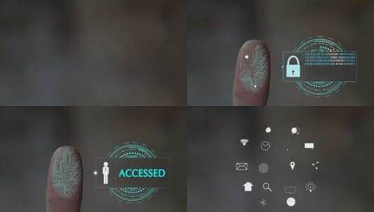 AI指纹解锁高清在线视频素材下载