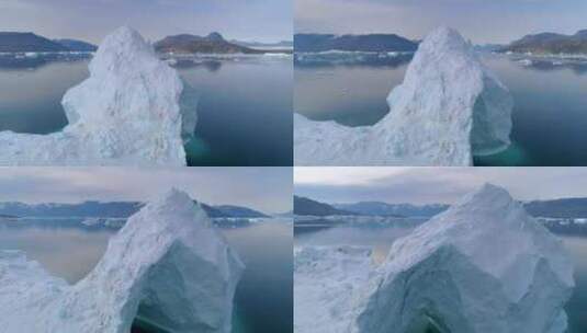 格陵兰岛海洋冰川高清在线视频素材下载