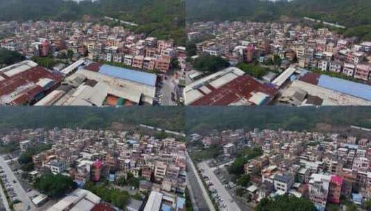 4K航拍广州市南沙蕉门村2高清在线视频素材下载