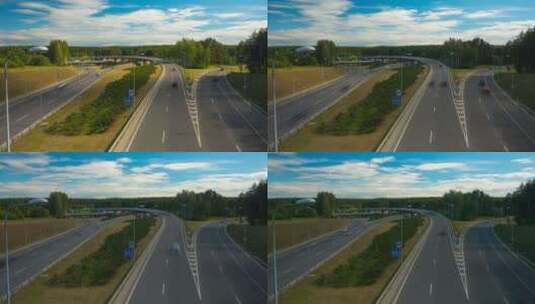 道路交通延时摄影高清在线视频素材下载