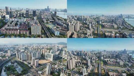 广东珠海城市风光交通航拍高清在线视频素材下载