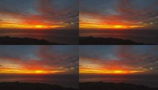 乌鲁瓦图海滩的日落。高清在线视频素材下载